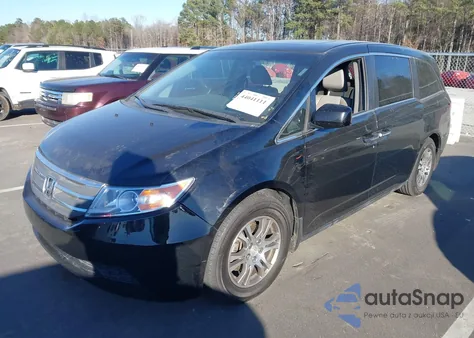 2012 Honda Odyssey Ex-L из США, поврежденный, VIN 5FNRL5H64CB109040